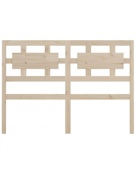 Testiera Letto 125,5x4x100 cm in Legno Massello di Pino