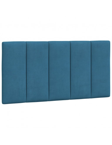 Letto con Materasso Blu 100x200 cm in Velluto