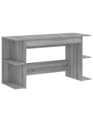 Scrivania Grigio Sonoma 140x50x75 cm in Legno Multistrato