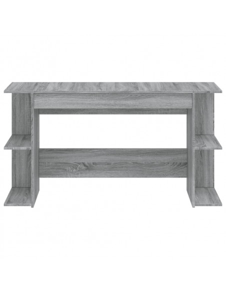 Scrivania Grigio Sonoma 140x50x75 cm in Legno Multistrato
