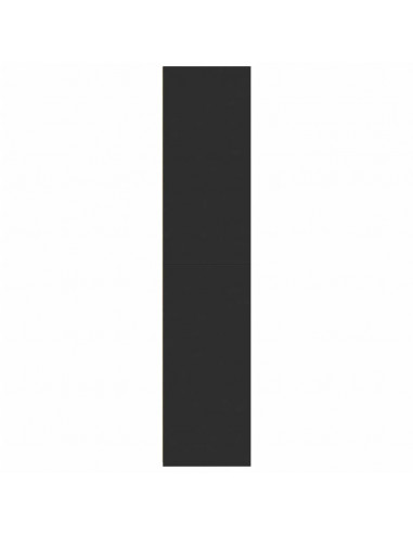 Credenza Nera 40x41x185cm in Legno Multistrato