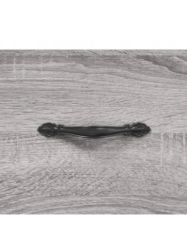 Credenza Grigio Sonoma 69,5x34x180 cm in Legno Multistrato