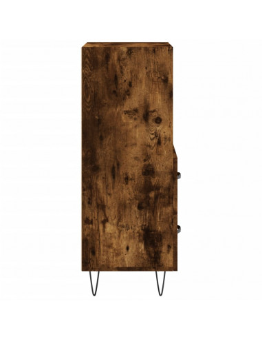 Credenza Rovere Fumo 34,5x34x90 cm in Legno Multistrato
