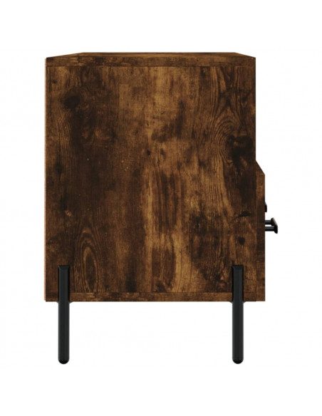 Mobile Porta TV Rovere Fumo 102x36x50 cm in Legno Multistrato