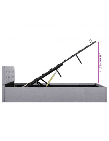 Giroletto Idraulico Contenitore Grigio Chiaro Tessuto 120x200cm