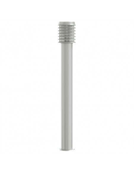 Lampade da Terra per Esterni 3 pz Argento 110cm in Acciaio Inox