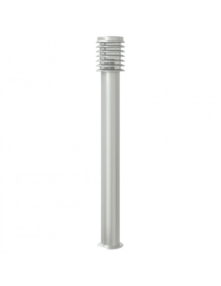 Lampade da Terra per Esterni 3 pz Argento 110cm in Acciaio Inox