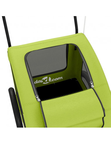 Rimorchio da Bici per Animali Verde Oxford e Ferro