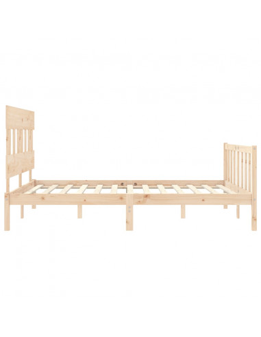 Giroletto con Testiera King Size in Legno Massello