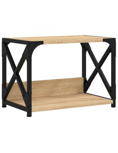 Supporto Stampante 2 Piani Rovere Sonoma 44x26x31,5 Multistrato