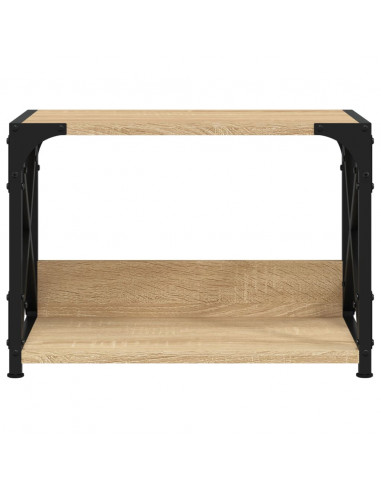 Supporto Stampante 2 Piani Rovere Sonoma 44x26x31,5 Multistrato