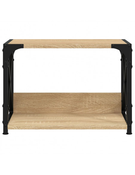 Supporto Stampante 2 Piani Rovere Sonoma 44x26x31,5 Multistrato