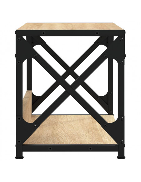 Supporto Stampante 2 Piani Rovere Sonoma 44x26x31,5 Multistrato