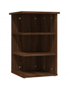 Mobiletto Laterale Rovere Marrone 35x35x55 cm Legno Multistrato 2