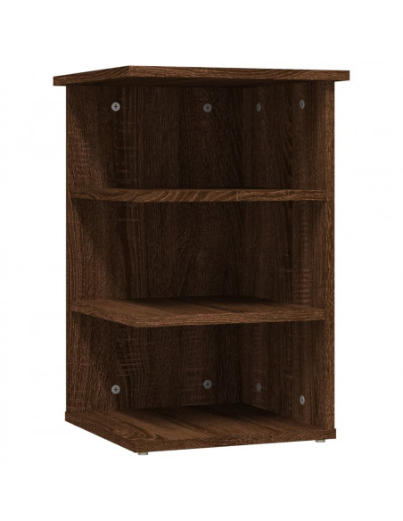 Mobiletto Laterale Rovere Marrone 35x35x55 cm Legno Multistrato