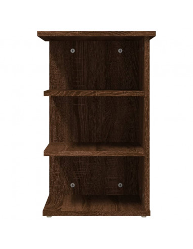 Mobiletto Laterale Rovere Marrone 35x35x55 cm Legno Multistrato