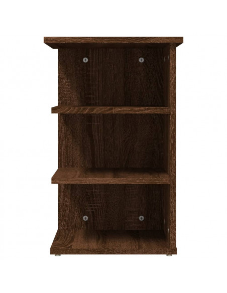 Mobiletto Laterale Rovere Marrone 35x35x55 cm Legno Multistrato