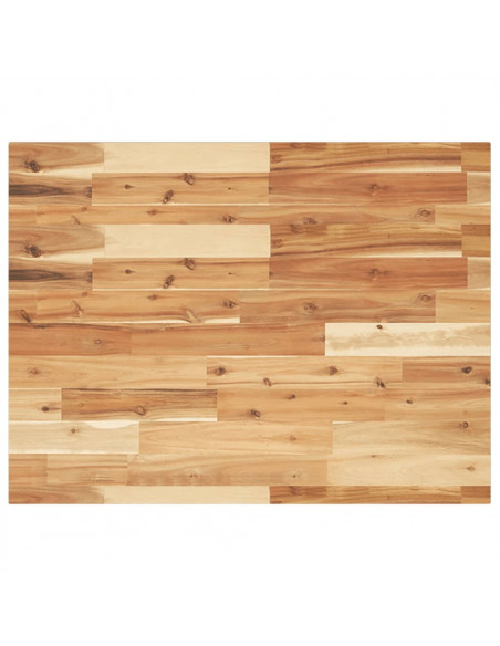 Piano Scrivania a Olio 80x60x2cm Legno Massello di Acacia