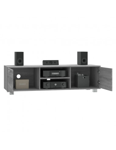 Mobile TV Grigio Sonoma 140x40,5x35 cm in Legno Multistrato