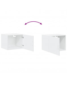 Mobile a Parete Bianco 50x42,5x40 cm in Legno Multistrato 2