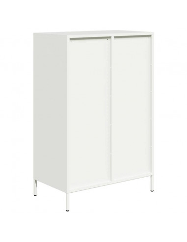 Credenza Bianca 68x39x101,5 cm in Acciaio