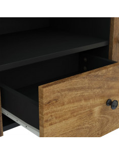 Mobile TV 105x33,5x46cm Legno Massello Mango Legno Multistrato 2