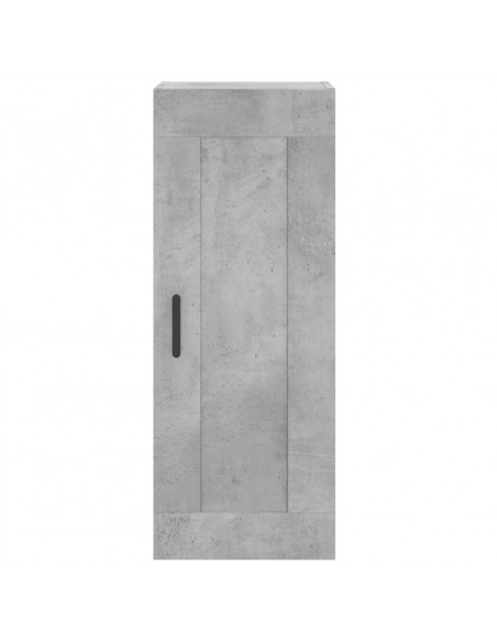 Credenza Grigio Cemento 34,5x34x180 cm in Legno Multistrato