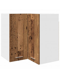 Mobile Pensile Angolo Legno Vecchio 57x57x60 in Truciolato 2