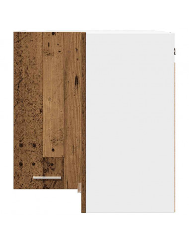 Mobile Pensile Angolo Legno Vecchio 57x57x60 in Truciolato