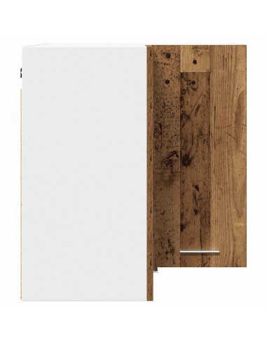 Mobile Pensile Angolo Legno Vecchio 57x57x60 in Truciolato