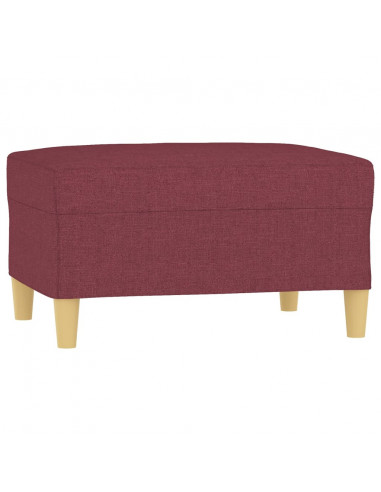 Poggiapiedi Rosso Vino 70x55x41 cm in Tessuto