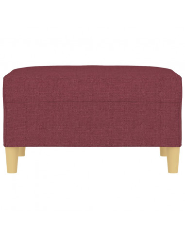 Poggiapiedi Rosso Vino 70x55x41 cm in Tessuto