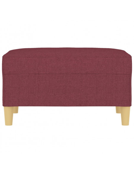 Poggiapiedi Rosso Vino 70x55x41 cm in Tessuto