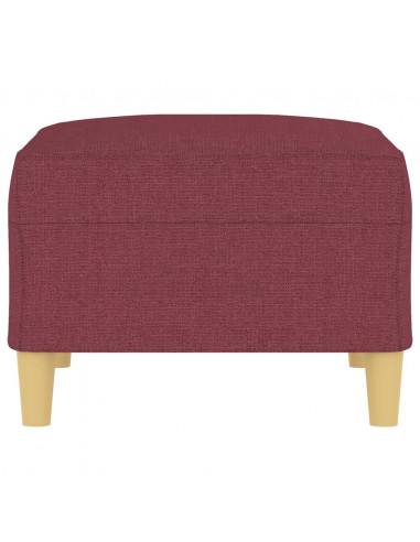 Poggiapiedi Rosso Vino 70x55x41 cm in Tessuto