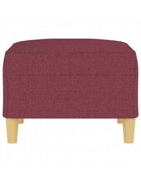 Poggiapiedi Rosso Vino 70x55x41 cm in Tessuto