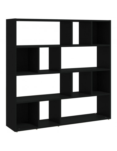 Libreria/Divisorio Nero 105x24x102 cm