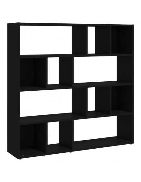 Libreria/Divisorio Nero 105x24x102 cm