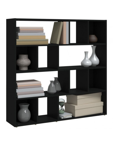 Libreria/Divisorio Nero 105x24x102 cm