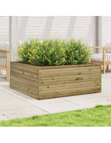 Fioriera da Giardino 110x110x46 cm in Legno di Pino Impregnato