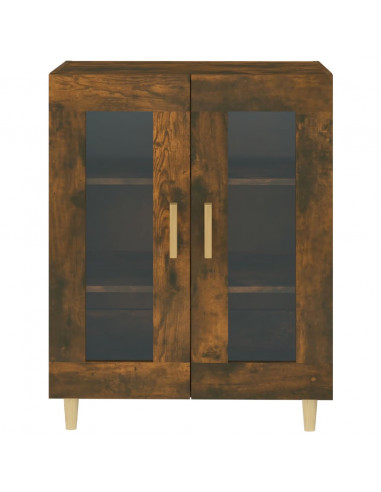 Credenza Rovere Fumo 69,5x34x90 cm in Legno Multistrato