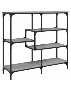 Tavolo Consolle Grigio Sonoma 103x32x95 cm in Legno Multistrato 2