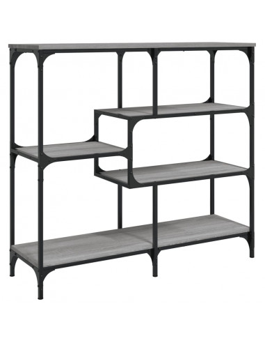 Tavolo Consolle Grigio Sonoma 103x32x95 cm in Legno Multistrato