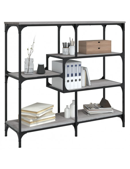 Tavolo Consolle Grigio Sonoma 103x32x95 cm in Legno Multistrato
