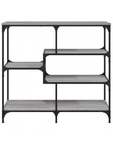 Tavolo Consolle Grigio Sonoma 103x32x95 cm in Legno Multistrato