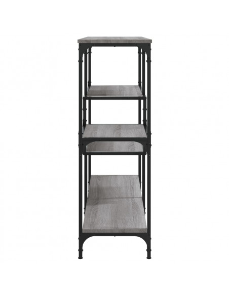 Tavolo Consolle Grigio Sonoma 103x32x95 cm in Legno Multistrato