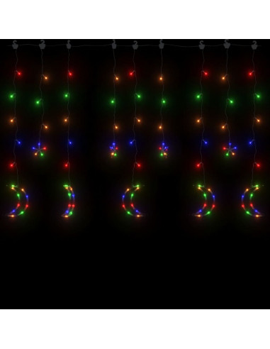 Luci Fatate Stella e Luna con Telecomando 345 LED Colorate