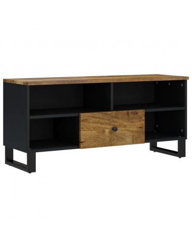 Mobile TV 100x33x46cm Legno Massello Mango e Legno Multistrato