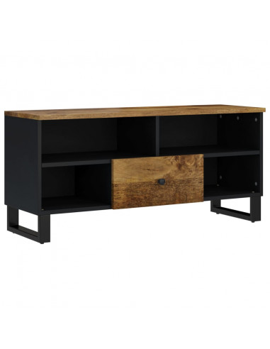Mobile TV 100x33x46cm Legno Massello Mango e Legno Multistrato