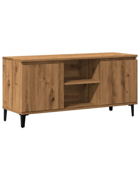 Mobile TV Rovere Artigianale 102x35x50 cm in Legno Multistrato