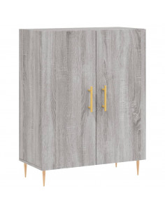 Credenza Grigio Sonoma 69,5x34x180 cm in Legno Multistrato 2